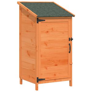vidaXL Shed ogrodowy brązowy 59,5 x 56 x 113,5 cm Drewno Świerkowe