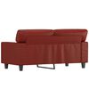 vidaXL 2-osobowa sofa, winna czerwień, 120 cm, sztuczna sk&oacute;ra
