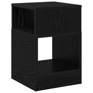 vidaXL Stolik końcowy Czarny Dąb 30,5 x 30 x 45 cm Drewno inżynieryjne