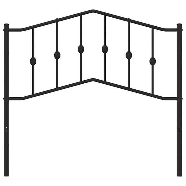 vidaXL Metalowe wymienne wezgłowie, czarne, 100 cm