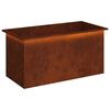 vidaXL Donica ogrodowa z oświetleniem LED Rdzawy 50 x 100 x 48 cm