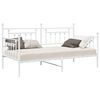 vidaXL Rama ł&oacute;żka dziennego Biały 100 x 190 cm Stal