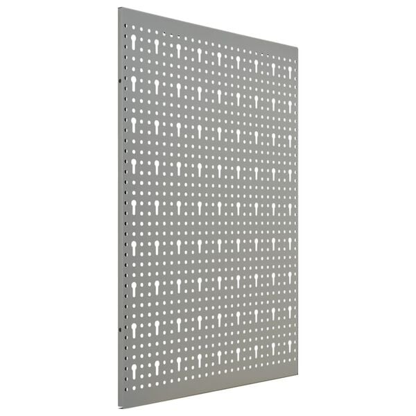 vidaXL Ścienne płyty perforowane, 4 szt., 40x58 cm, stal