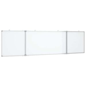 vidaXL Tablica magnetyczna, składana, 160x40x1,7 cm, aluminiowa