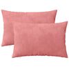 vidaXL Poszewka na poduszkę 2 pcs HEERLEN r&oacute;żowy 50 x 70 cm Welur