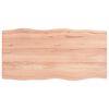 vidaXL Blat jasnobrązowy 100x50x(2-4) cm drewno z naturalną krawędzią