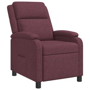 vidaXL Fotel recliner Fioletowy tkanina