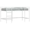 vidaXL Ł&oacute;żko piętrowe dla dzieci Gładki Biały 80 x 200 cm Stal