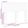 vidaXL Zagł&oacute;wek Szary Sonoma 120 cm Materiał drewnopochodny