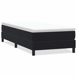 vidaXL Ł&oacute;żko Box Spring bez materaca Czarne 90x220 cm Aksamit