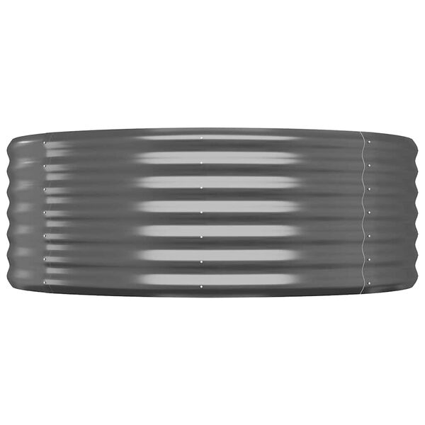 vidaXL Podwyższona donica, stal ocynkowana 249x100x36 cm