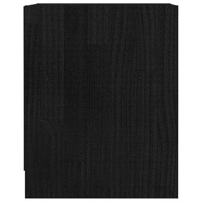 vidaXL Szafki nocne, 2 szt., czarne, 35,5x33,5x41,5 cm, drewno sosnowe