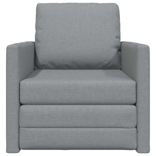 vidaXL Sofa Bed 60cm Jasnoszary tkanina