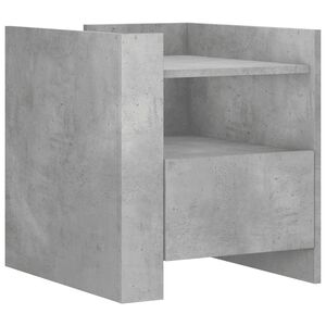 vidaXL Szafka nocna, szary beton, 45x50x50 cm, materiał drewnopochodny