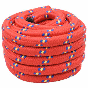 vidaXL Lina do łodzi 4 mm 25 m czerwony