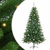 vidaXL Choinka z 150 diodami LED z podstawą Zielony 150 cm PE