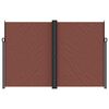 vidaXL Zwijana markiza boczna, brązowa, 220x600 cm
