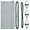 vidaXL Słupek ogrodzeniowy. 13 pcs Zielony Stal