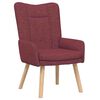 vidaXL fotel Czerwone wino 63 x 67 x 94 cm Tkanina i sklejka