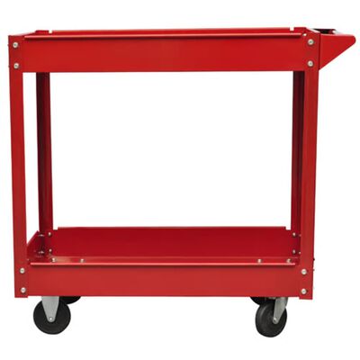 vidaXL Wózek warsztatowy czerwony (100 kg)