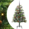 vidaXL Sztuczna choinka 150 LED Ciepła biel PVC i Metal zielony