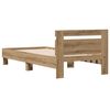 vidaXL Ramka ł&oacute;żka Z zagł&oacute;wkiem Dąb rzemieślniczy 203 x 95 x 70 cm