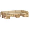 vidaXL Zestaw sof na zewnątrz 8 pcs Biały i beżowy 59 x 59 x 37 cm