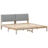 vidaXL Ramka ł&oacute;żka Brązowy 200 x 200 cm Lite drewno sosnowe