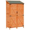 vidaXL Shed ogrodowy brązowy 106 x 56 x 176,5 cm Drewno Świerkowe