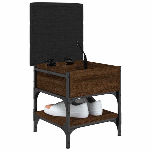 vidaXL Ławka na buty, brązowy dąb, 42x42x45 cm