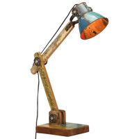 vidaXL Industrialna lampka biurkowa, kolorowa, okrągła, 23x18x95 cm