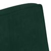 vidaXL Ławka ciemnozielona, 110x76x80 cm, obita aksamitem