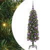 vidaXL Sztuczna choinka z podstawą Zielony 120 cm PVC, stal i plastik