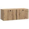 vidaXL Szafka RTV montowana na ścianie Dąb artisan 78,5 x 31 x 30 cm