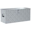 vidaXL Aluminiowa skrzynia, 90,5 x 35 x 40 cm, srebrna