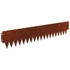 vidaXL Krawężnik do trawnika 20 szt. 103 x 20 cm Stal Rdzawy
