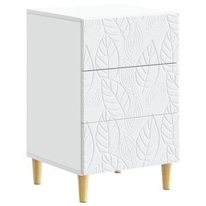 vidaXL Stolik nocny Biały 43 x 39,5 x 66,5 cm Drewno inżynieryjne