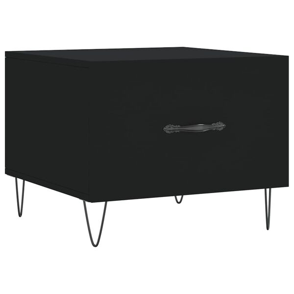 vidaXL Stolik kawowy, czarny, 50x50x40 cm, materiał drewnopochodny