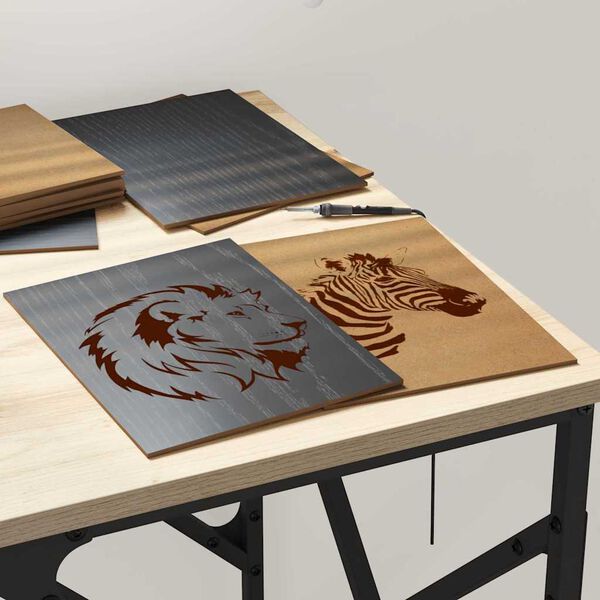 vidaXL Panele dekoracyjne 50 pcs Czarny Dąb 15 x 21 x 0.27 cm