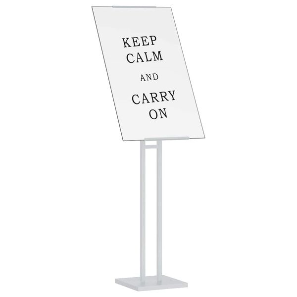 vidaXL Stoiska na targi Biały 26,5 x 26,5 x 150 cm Stal