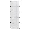 vidaXL Stojak na buty, przezroczysty, 44x31,5x153,5 cm, PP