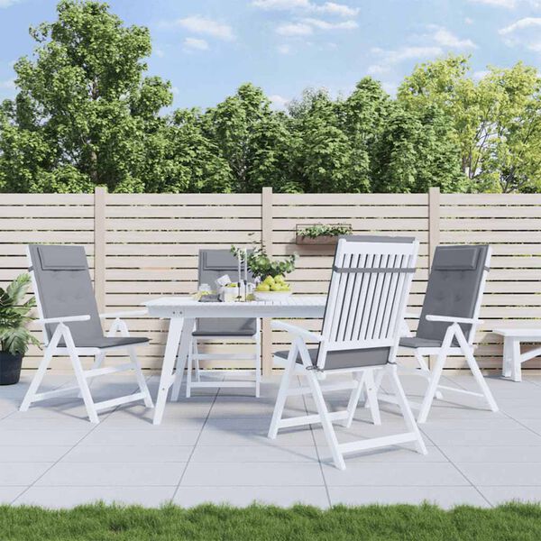 vidaXL Poduszki na krzesła z wysokim oparciem, 6 szt., szare, Oxford