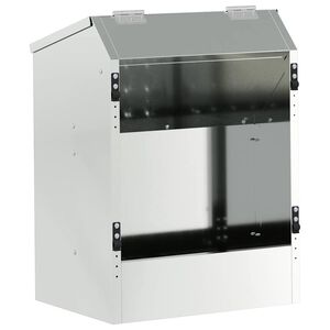 vidaXL Karma dla Kr&oacute;lik&oacute;w Srebrny 64.5 x 25.5 x 45.5 cm