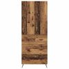 vidaXL Highboard Montowane na ścianie Stare drewno 69,5 x 34 x 180 cm