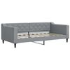 vidaXL Sofa z funkcją spania, jasnoszara, 90x190 cm, obita tkaniną