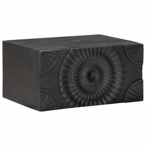 vidaXL Ręcznie wykonana szafka nocna Czarny 40 x 30 x 20 cm