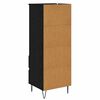 vidaXL Highboard Czarny Dąb 40 x 36 x 110 cm Materiał drewnopochodny