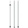 vidaXL Teleskopowy słupek do tarpa, dł. 102-260 cm, aluminium