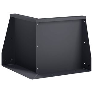 vidaXL Mur oporowy 50 x 50 x 30 cm Stal antracytowy