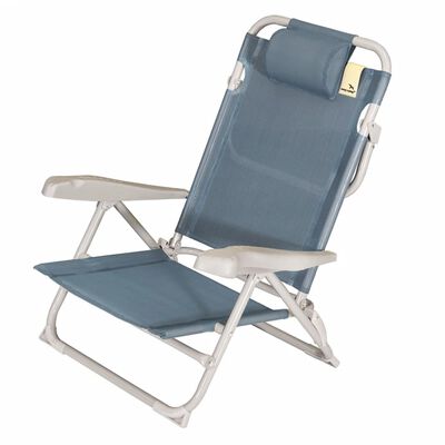 Easy Camp Składane krzesło plażowe Breaker, niebieskie